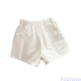 thumbnail image 2 of Fozruso Girls Summer Casual Shorts Toddler Kids Elastic Waist Play Shorts Comfortable Basic Bottoms Kids Summer Outfits(White), 2 of 4