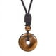 thumbnail image 1 of Zhuge Colgante de collar hecho a mano, collar de piedra natural vintage, hebilla de seguridad, colgante, accesorio de collar curativo (marrón), 1 of 5