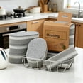 thumbnail image 6 of 2026 New Emery Cleaning Sponge Eraser, Multi Functional Eraser for Kitchen Stovetop Pots Pans, Non-Scratch High Density, Pack of 3, Grey, 6 of 9