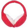 thumbnail image 2 of Cache-oreilles Tricotés Ajustables Chauds d'Hiver pour Femmes et Filles Pliables (Rouge), 2 of 6