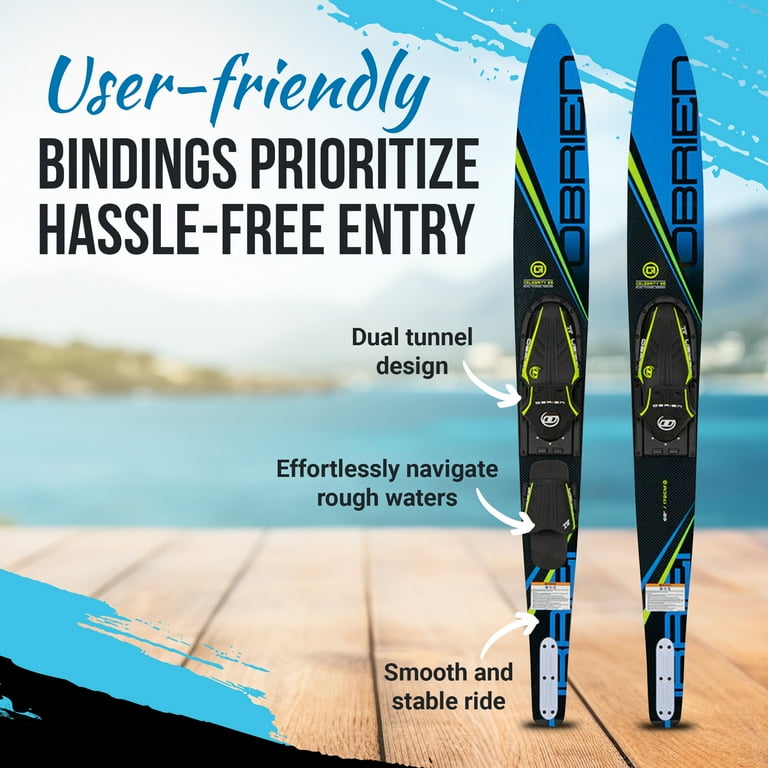 O'Brien Adult Celebrity Combo Waterskis with Side Cut Bevel
