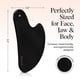 thumbnail image 5 of Herramientas faciales Gua Sha Kitsch, acero inoxidable mate, negro, 5 of 8