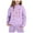 Purple, variant on WOYY Toddler Girls Tracksuit Bow Print Hoodie Sweatpants Set Casual Outfits, Sizes 2-3T