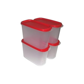 Tupperware Modular Mates Square Pantry Clear Window Container Stackable  Airtight