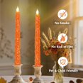 thumbnail image 4 of Impress Life Fall Flameless Taper Candles Embossed Maple Leaf, 4 of 7