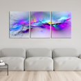thumbnail image 2 of Hieng 3Pieces Canvas Wall Art Decor Modern Artwork Print Abstract Colorful Brushstrokes Landscape Painting Poster Wall Art for Living Room Home Decoration（Only canvas）, 2 of 6