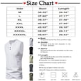 thumbnail image 2 of Men's Wide Shoulder Vest Collar Sleeveless T-Shirt Men's Vest Solid Color Bottom T-ShirtL, 2 of 3