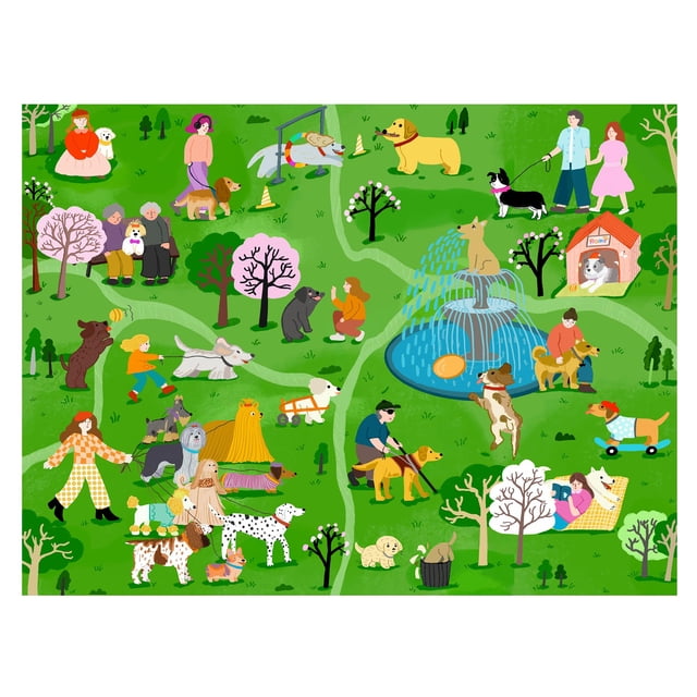 Rompecabezas Graphinee Park Party Dogs, 500 piezas, 38 x 52 cm
