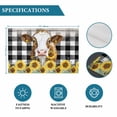 thumbnail image 6 of Farmhouse Cow Placemats Set of 8, Vintage Country Sunflower Black Buffalo Plaid Placemats for Dining Table, Place Mats for Kitchen Tabletop, Waterproof Wipeable Dining Table Mats Set, 6 of 9