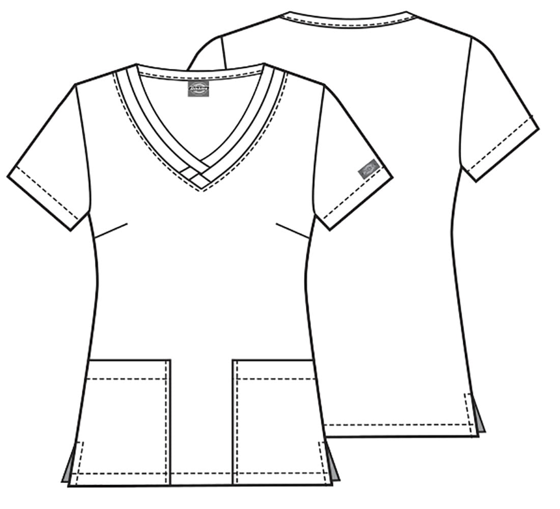 Buy Dickies EDS Scrubs Top for Women VNeck DK708 Online at Lowest