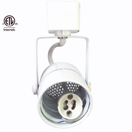 Wht Line Voltage Track Lighting - KING SHA White GU10 Line Voltage Track Lighting Head (Bulb NOT Included)