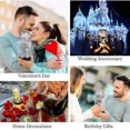 thumbnail image 5 of Beauty and the Beast Eternal Rose with LED Lights Under the Bell Shaped Glass Dome Rose Gift for Women Mother's Day Wedding Valentine's Day Birthday C, 5 of 5