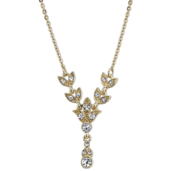 Downton Abbey Downton Abbey GoldTone Crystal YDrop