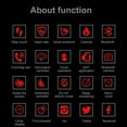 thumbnail image 3 of HLONKFitness Waterproof Red Tracker Watch with Heart Rate Monitor, 3 of 3