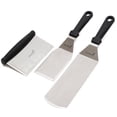 thumbnail image 1 of Espátula De Metal De Acero Inoxidable Y Raspador – Espátulas Profesionales Para Parrilla De Chef, Juego De 3 – Accesorios Resistentes Ideales Para Barbacoa De Hierro Fundido, Parrilla Plana, Sartén –, 1 of 8