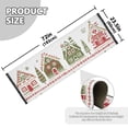 thumbnail image 5 of Yayeee Runner Rug for Bedroom 2'x6' Machine Washable Hallway Non Slip Mat, Red Christmas House, 5 of 8