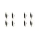 thumbnail image 2 of sweethay Paquete de 4 poleas adhesivas, rueda autoadhesiva Universal de 360 grados, cubo deslizante, rodillo de de bajo ruido, rueda para Type6 NO6, 2 of 6