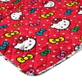 thumbnail image 6 of Hello Kitty Rainbow Bows Quilted Throw Blanket 60x80 inches, Kids Character Bedding, 6 of 6