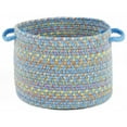 thumbnail image 1 of Rhody Rug PT07B018X012 18 x 12 in. Playtime Aqua Blue & Multicolor Basket, 1 of 1
