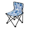 thumbnail image 2 of Folding Chair Camping Chair For Camping Picnicking Outdoor Beach and Travel Beautiful Blue Gardenias, 2 of 8