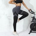 thumbnail image 4 of Mnuaqn Women High Waisted Leggings Seamless Workout Yoga Pants Butt Lift Tummy Control Black for Size M, 4 of 7