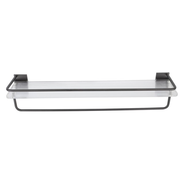 Estante De Montaje En Pared Para Carrito De Ducha De 50 Cm Con Colgador De Toallas Base Acrílica Varilla De Aluminio Organizador De Ducha De Gran Capacidad Carrito De Ducha