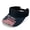 American Flag, variant on HELLHERO Purple Bat Pattern Sun Visor Hat, Open Top Sun Visor Cap Polyester Fabric Adjustable Comfortable Open Top Visors for Golf