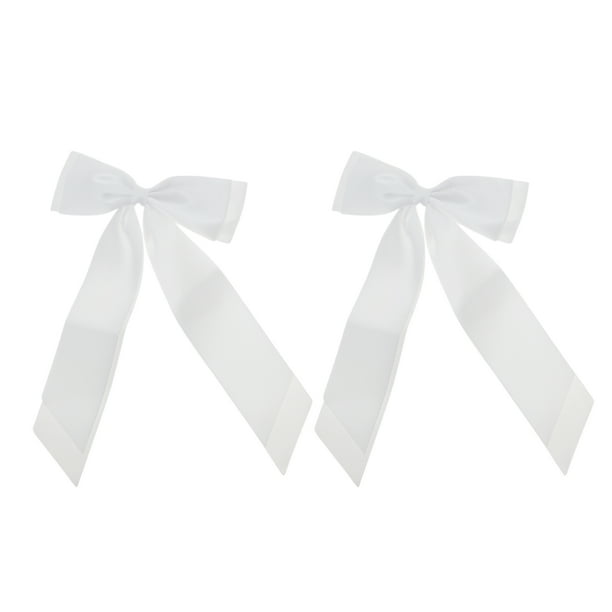 Accesorios Únicos 2 Pcs Clips de Cabello de Doble Cinta de Moda Clip de Peinado Blanco