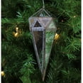 thumbnail image 4 of Northlight 10.5" Geometric Drop Christmas Ornament - Gray, 4 of 4