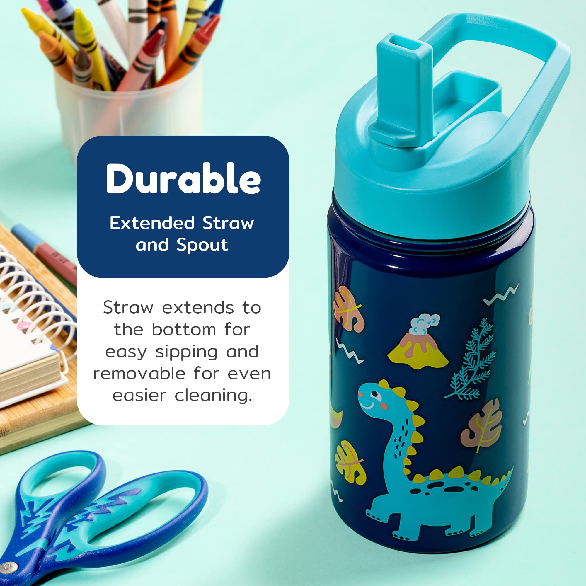 Always Be A Unicorn - Personalized Kids Water Bottle With Straw Lid –  Macorner