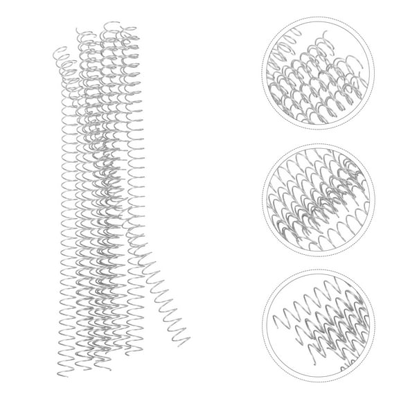 OUNONA 10pcs Calendar Spirals Loose-leaf Binding Coils Notebook Binding Spirals Cuttable Binder Rings