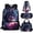 Wolf Purple Flower, variant on Jeiento Wolf School Backpack for Boys 17 Inch Bookbag with Lunch Bag Lightweight School Bag and Lunch Box for Boys 4 Pcs Purple Flower Book Bags for Kids Travel Rucksacks