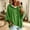 Green, variant on HaCpiu Women's Fine Knit Poncho Hooded Sweater, Solid Loose 3/4 Dolman Sleeve Pullover, Lightweight Boho Oversized Drawstring Sweatshirt, Brown L