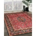 thumbnail image 2 of Ahgly Company Indoor Square Traditional Copper Red Pink Persian Area Rugs, 8' Square, 2 of 6