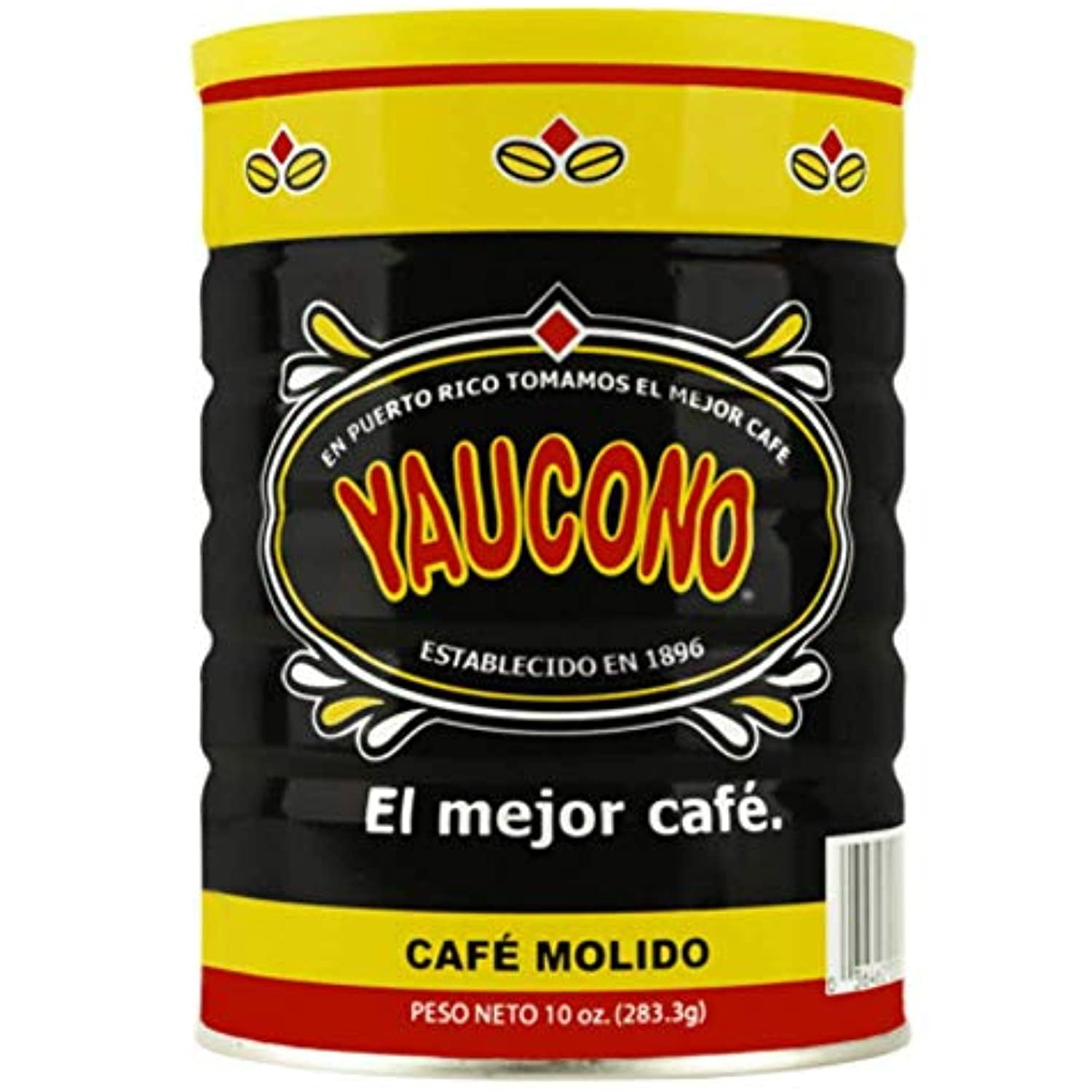Yaucono Ground Coffee Canister, 10 Ounce (Pack Of 1)