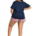 thumbnail image 3 of Lochas Women Pajamas Set Pyjama Sleepwear Nightwear Loungewear Homewear 2PCS Plus Size, 3 of 8