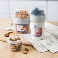 thumbnail image 4 of Leaveforme Transparent Plastic Double Layered Yogurt Food Storage Container (5 Count), 4 of 8