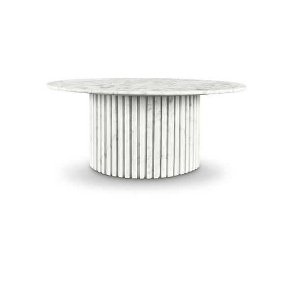 Meridian Furniture Genoa White Marble Coffee Table