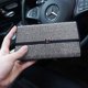 thumbnail image 4 of (white) Sunglasses Holder For Car Sun Visor, Crystals Sparkling Car Sun Visor Sunglasses Case Holder, Crystals Sparkling Glasses Eyeglasses Case Stora, 4 of 5