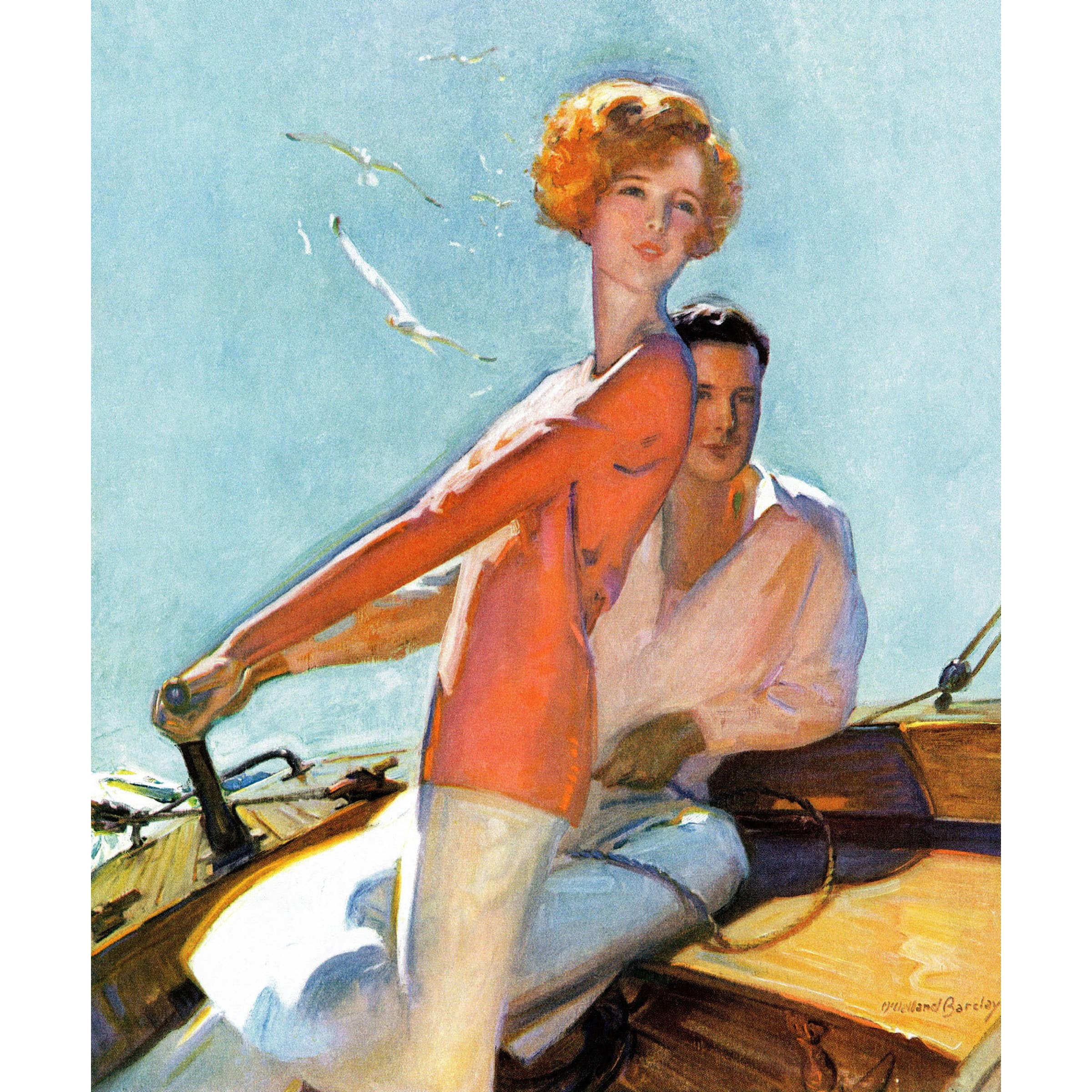 Marmont Hill - "Day Sailing" Painting Print on Wrapped Canvas