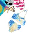 thumbnail image 3 of Traje de baño de 3 piezas para niñas, bragas superiores, traje de baño con cola de pez, traje de baño para niños (120), 3 of 10