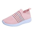 thumbnail image 2 of Tawop Shoes Women Women Shoes Slip On Casual Sneaker Breathable Loafer Mesh Pink Size 8.5, 2 of 9