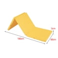 thumbnail image 4 of Three Fold Folding Exercise Mat Foldable Yoga Mat for Training Fitness Workout Yellow Oxford Cloth, 4 of 8
