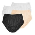 thumbnail image 2 of Nylon Brief Panty (Style 331/Plain Jane) 4 Pack in Neutrals Size 11, 2 of 6