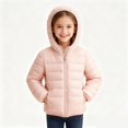 thumbnail image 5 of KAUOD Girls Winter Puffer Coats Quilted Windproof Hooded down Jackets Kids Zip up Waterproof Lightweight Outwear with Pockets, 5 of 9