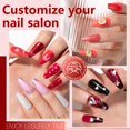thumbnail image 2 of Esmalte de uñas en gel ABAC, juego de 24 colores, oro rosa y rojo vino, 2 of 9