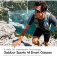 thumbnail image 2 of Desiso AI Smart Camera Glasses, 4k POV Sports Glasses HD Recording Video, Cycling Action Sunglasses, Wearable Audio Take a Picture Wireless Photography Shooting VCR，Suitable for Men and Women(Black), 2 of 8