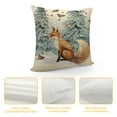 thumbnail image 4 of GOSMITH  Winter Wonderland Decorative Throw Pillow Covers, Snowy Forest Cardinal Red Bird Deer Fox Rabbit Cushion Case Decor, Farmhouse Christmas Holiday Seasonal Home Decor for Couch, 4 of 5