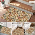 thumbnail image 5 of Fall Leaves Bathroom Mats 2x3 FT, Non Slip Small Kitchen Mat, Farmhouse Beige Botanical Leaf Autumn Washable Soft Backed Front Door Throw Rugs Non-Shedding Indoor Outdoor Doormat for Entryway Sink, 5 of 8