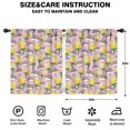 thumbnail image 2 of Blackout Kids Curtains,Pink Hedgehog Rose Pattern Childrens Insulated Curtains Set Of 2,Bedroom Essentials,Toddler Room Decor 52"x63"(132x160cm), 2 of 4